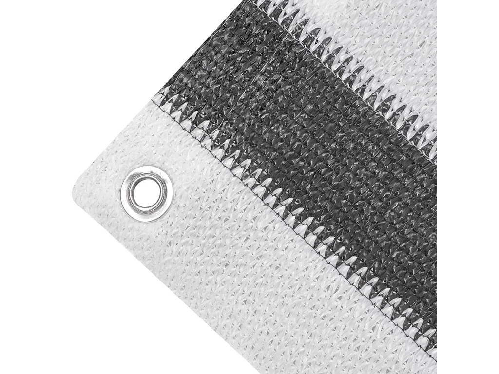 Écran de balcon en PEHD 75x400 Anthracite et blanc