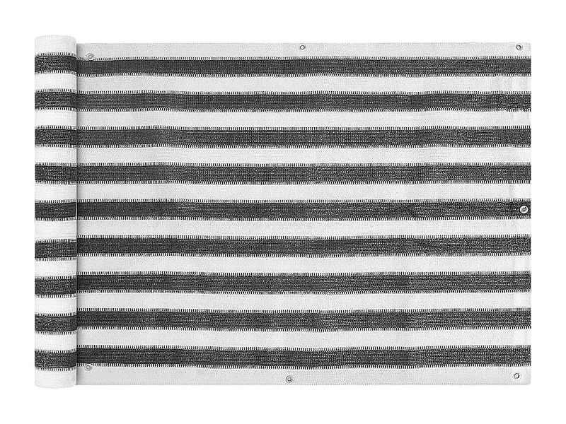 Écran de balcon en PEHD 75x400 Anthracite et blanc