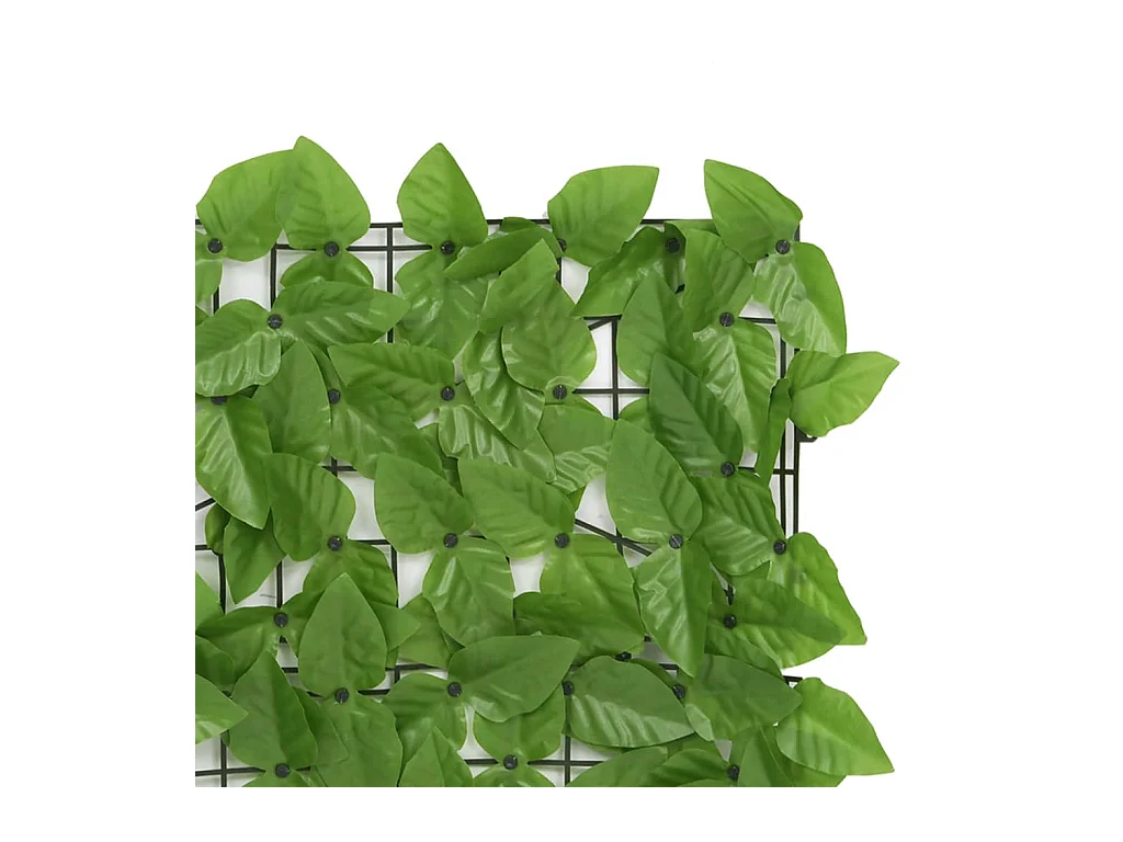 Écran de balcon avec feuilles vert 400x75