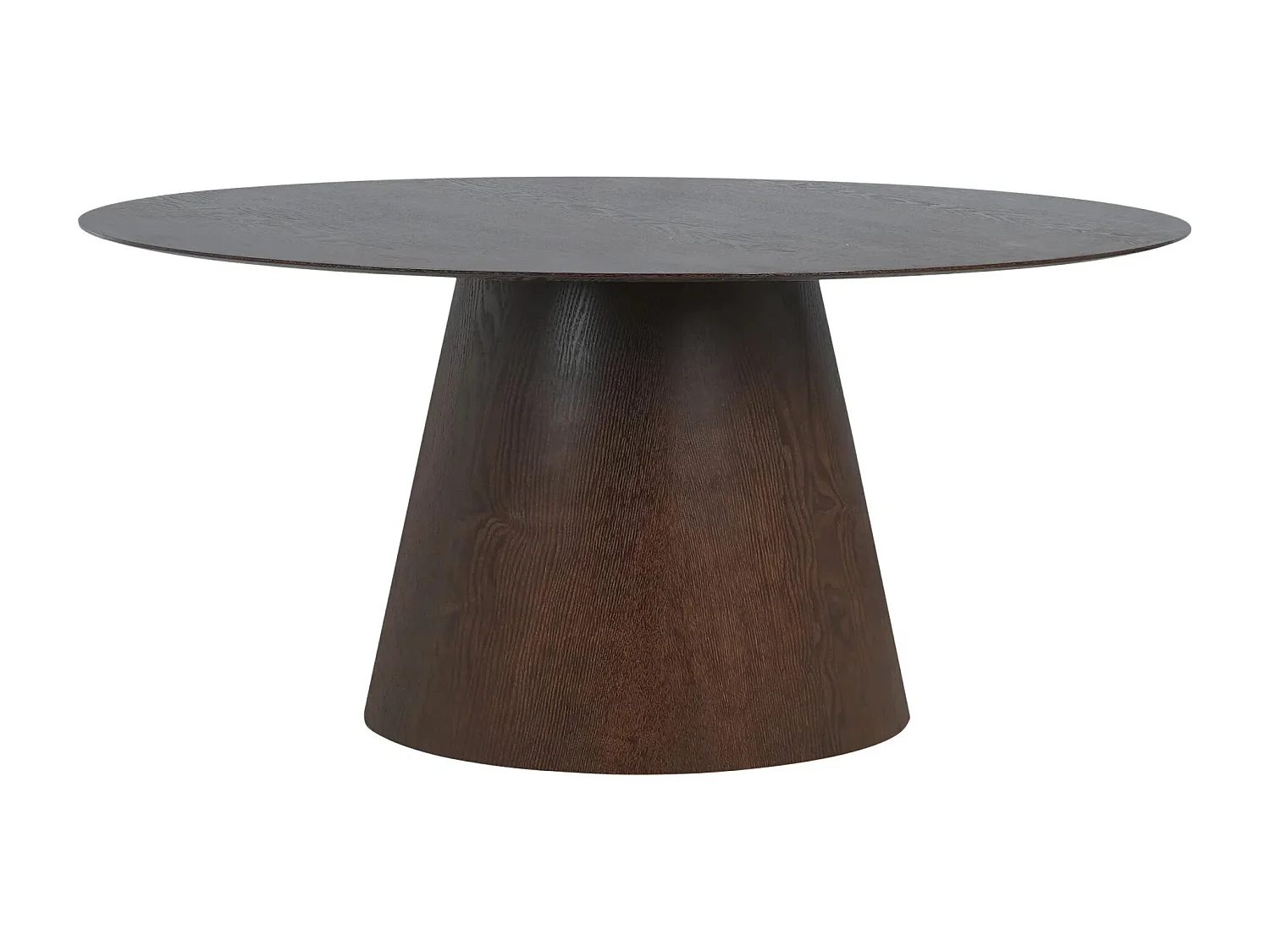 Table à manger ovale BOLTON – Élégance naturelle et design contemporain-Marron