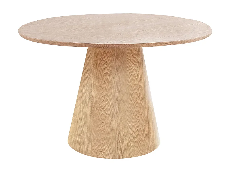 Table à manger ronde BOLTON Ø120cm – Élégance naturelle et format convivial-Beige