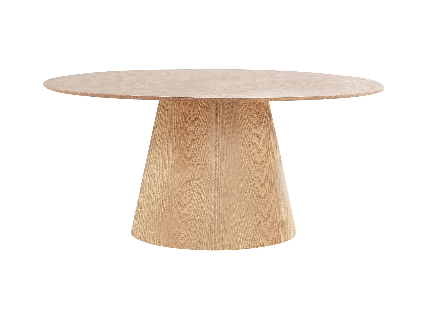 Table à manger ovale BOLTON – Élégance naturelle et design contemporain-Beige