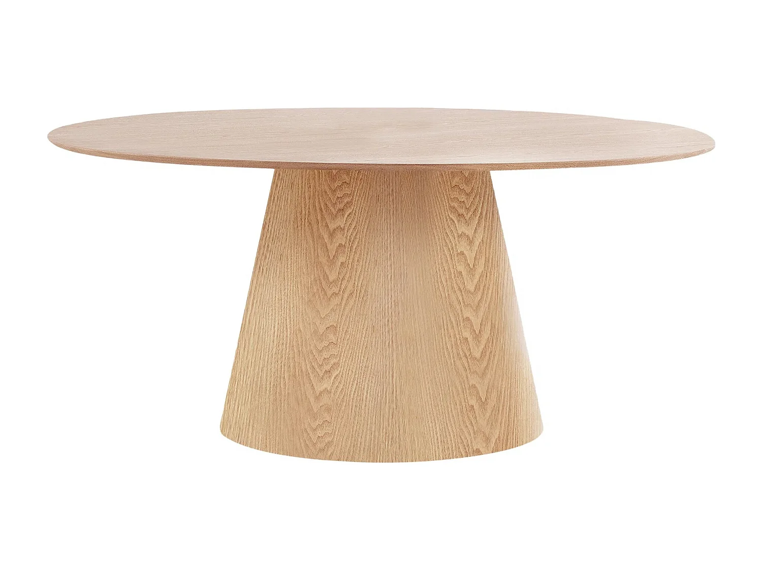 Table à manger ovale BOLTON – Élégance naturelle et design contemporain-Beige