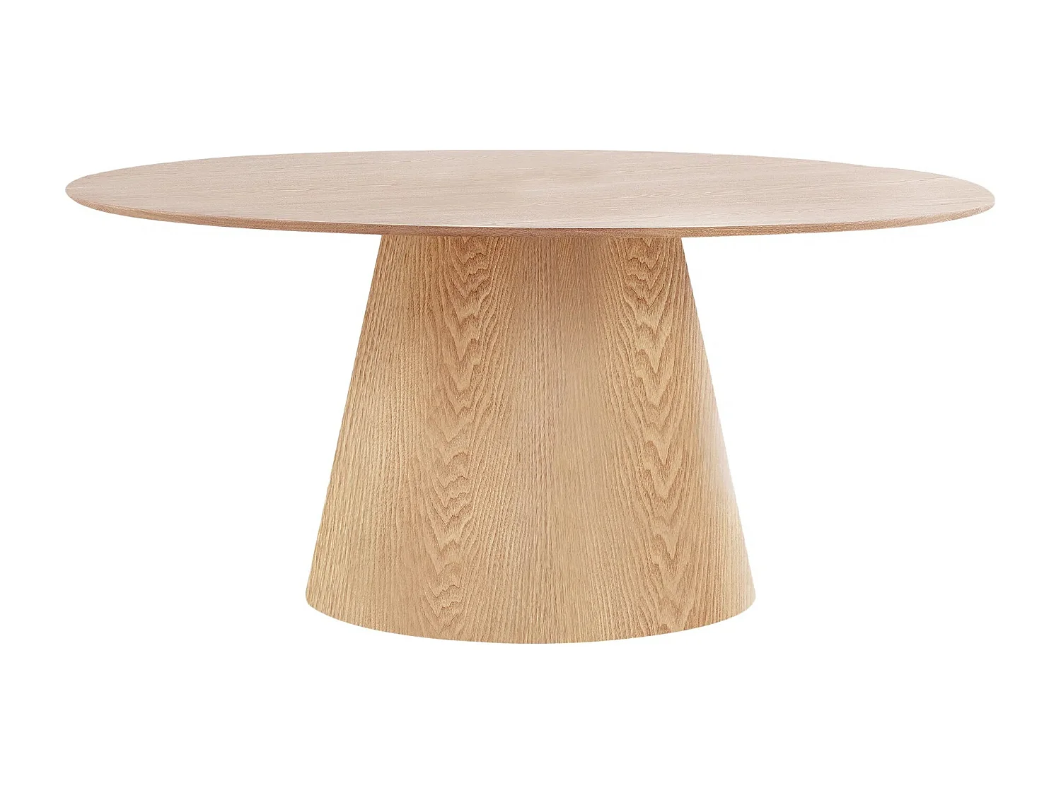 Table à manger ovale BOLTON – Élégance naturelle et design contemporain-Beige