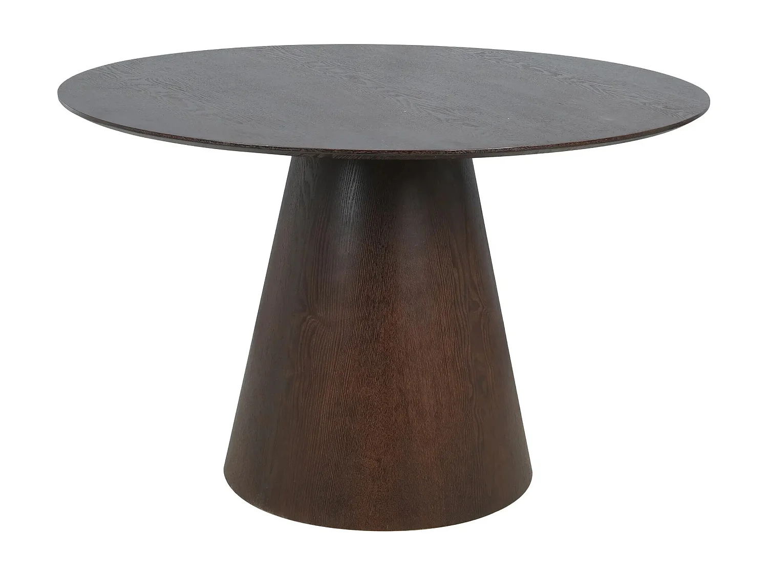 Table à manger ronde BOLTON Ø120cm – Élégance naturelle et format convivial-Marron