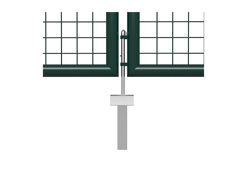 Portail de jardin Acier 500x100 Vert