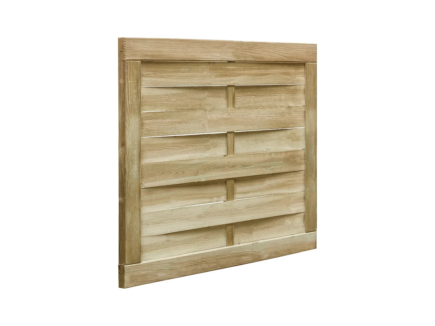 Portillon de jardin Bois de pin imprégné 100x75 Vert