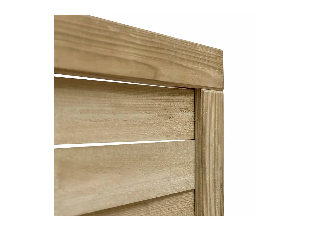 Portillon de jardin Bois de pin imprégné 100x75 Vert