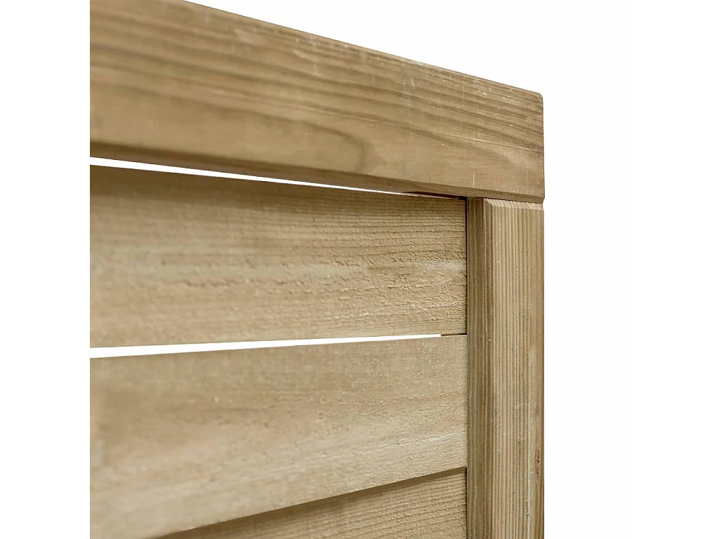 Portillon de jardin Bois de pin imprégné 100x75 Vert