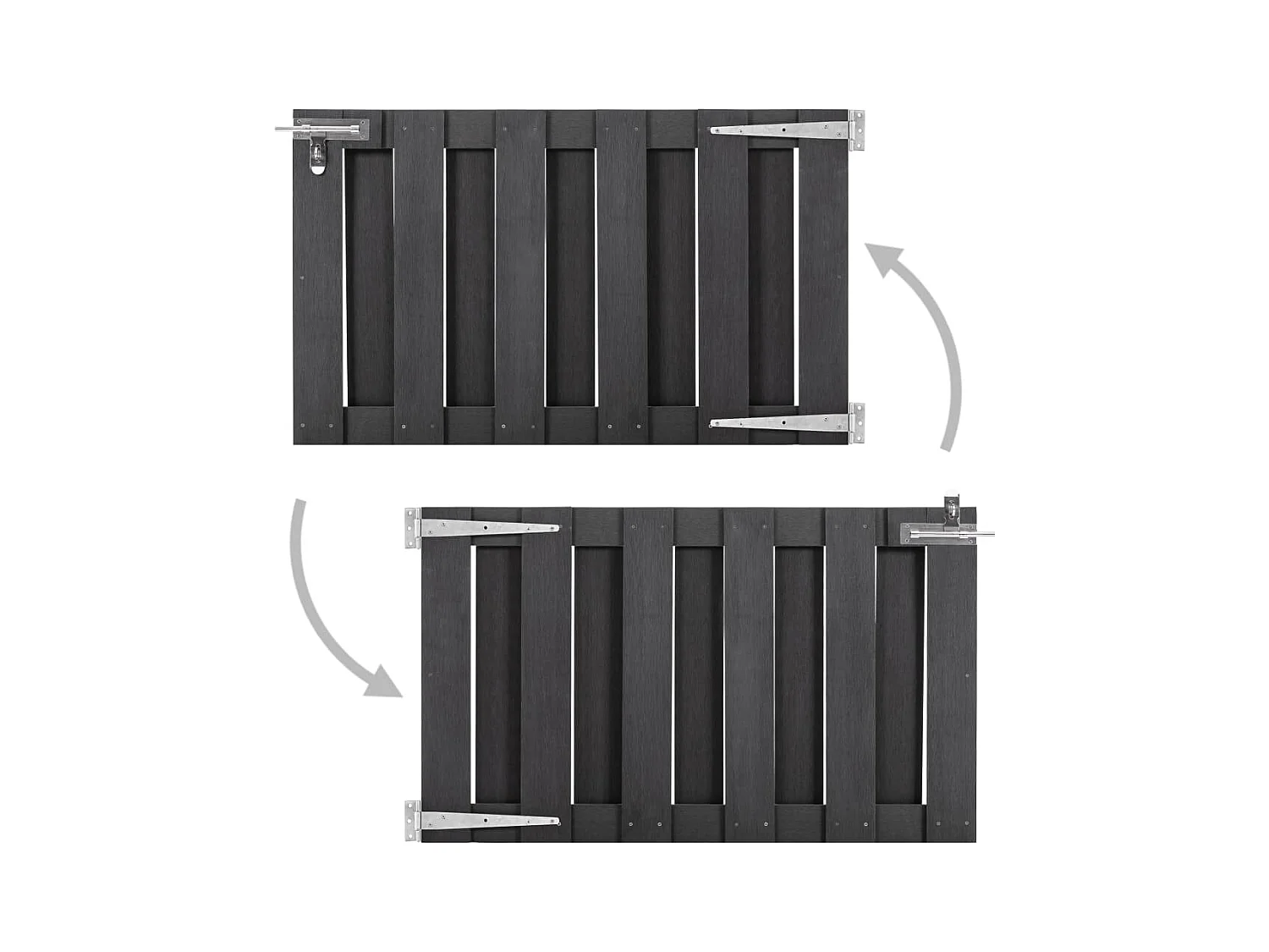 Portillon WPC 100x60 Gris