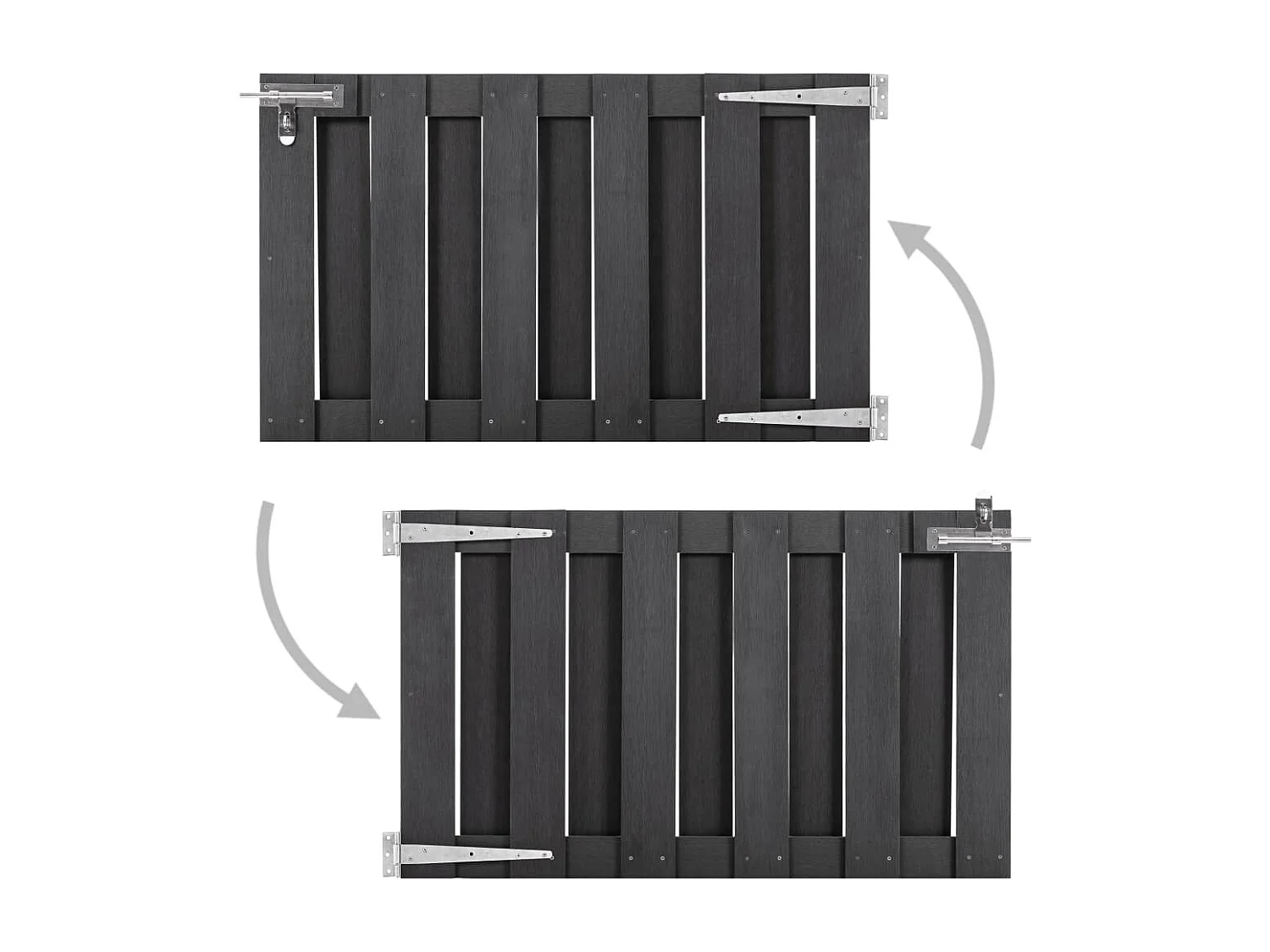 Portillon WPC 100x60 Gris