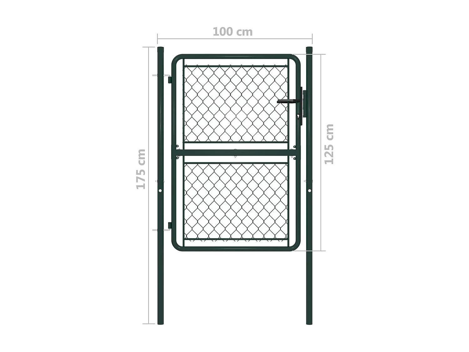 Portillon Acier 100x125 Vert
