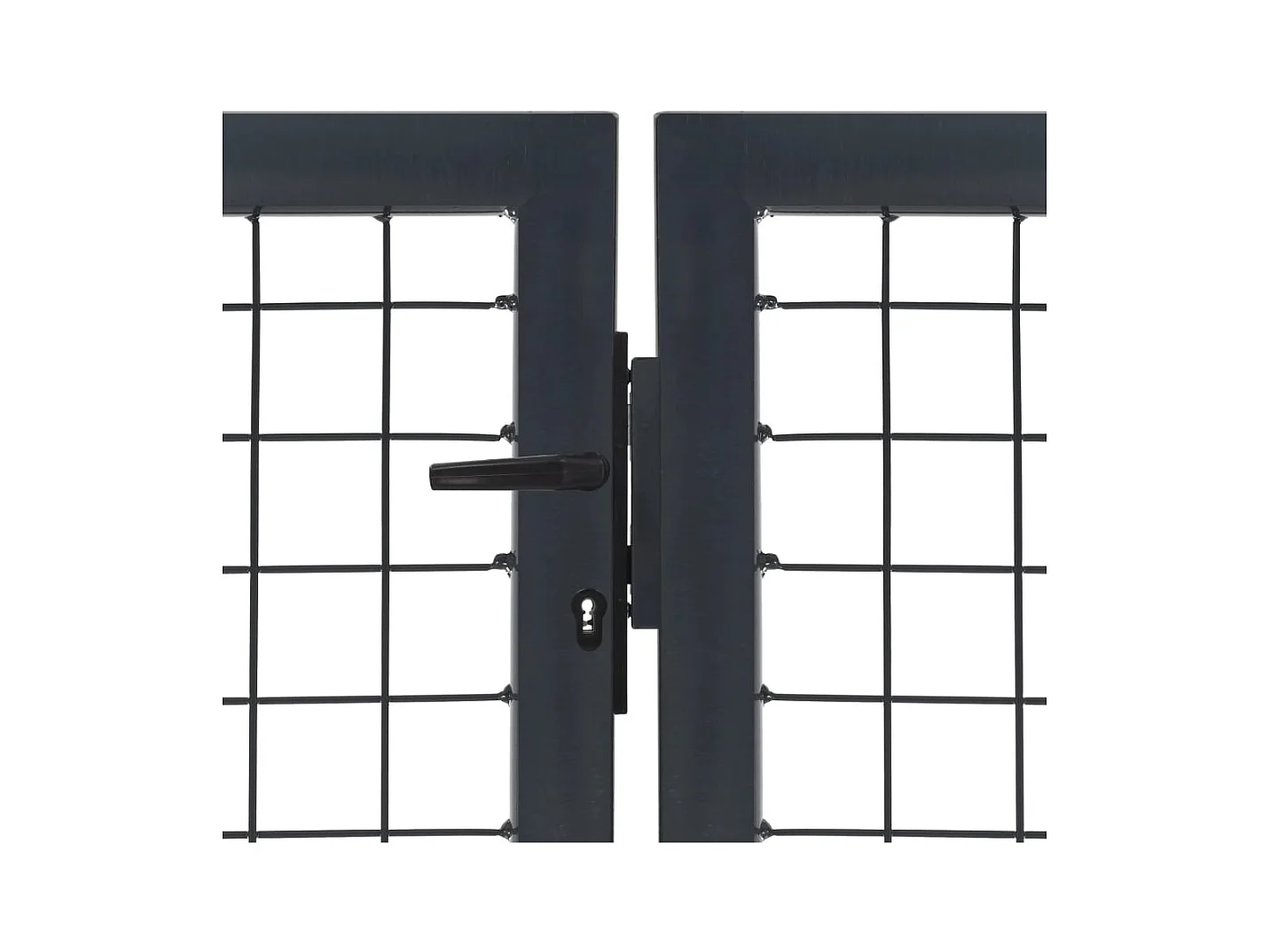 Portillon avec poteaux Acier 350x140 Anthracite