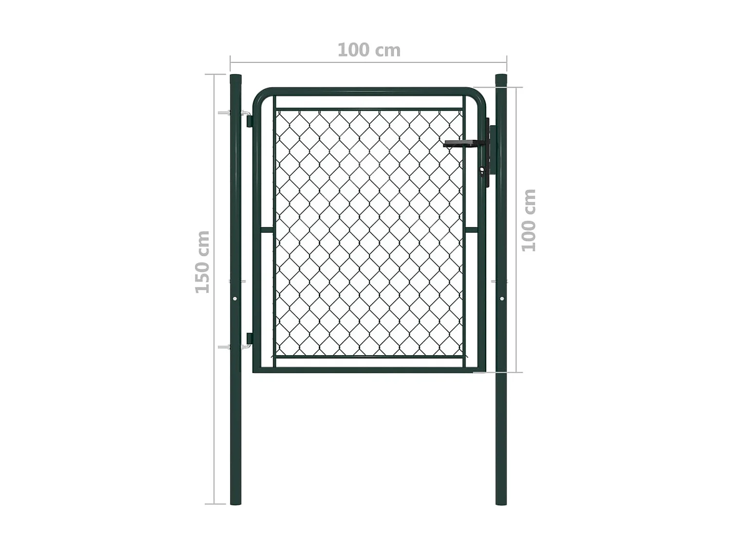 Portillon Acier 100x100 Vert