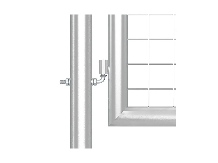 Portal de jardin maille argenté 300x175 acier galvanisé