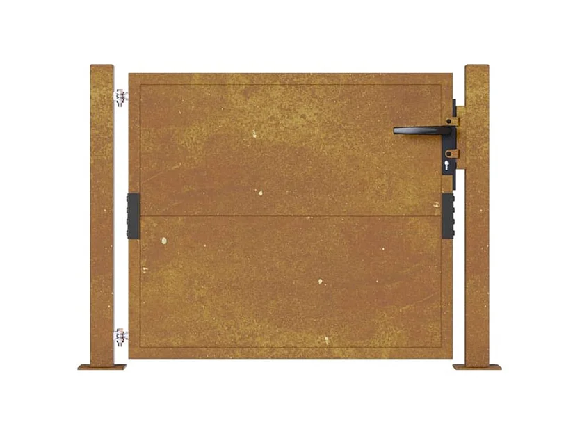 Portail de jardin 105x105 acier corten