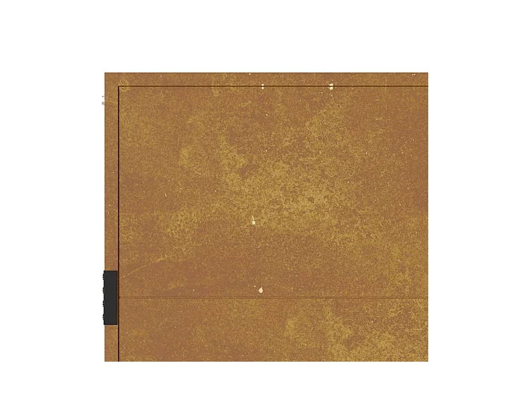 Portail de jardin 105x105 acier corten