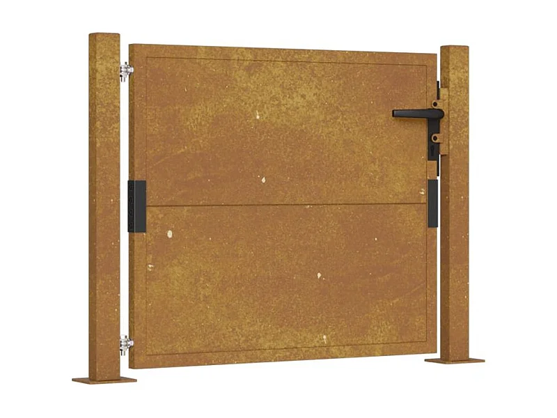Portail de jardin 105x105 acier corten