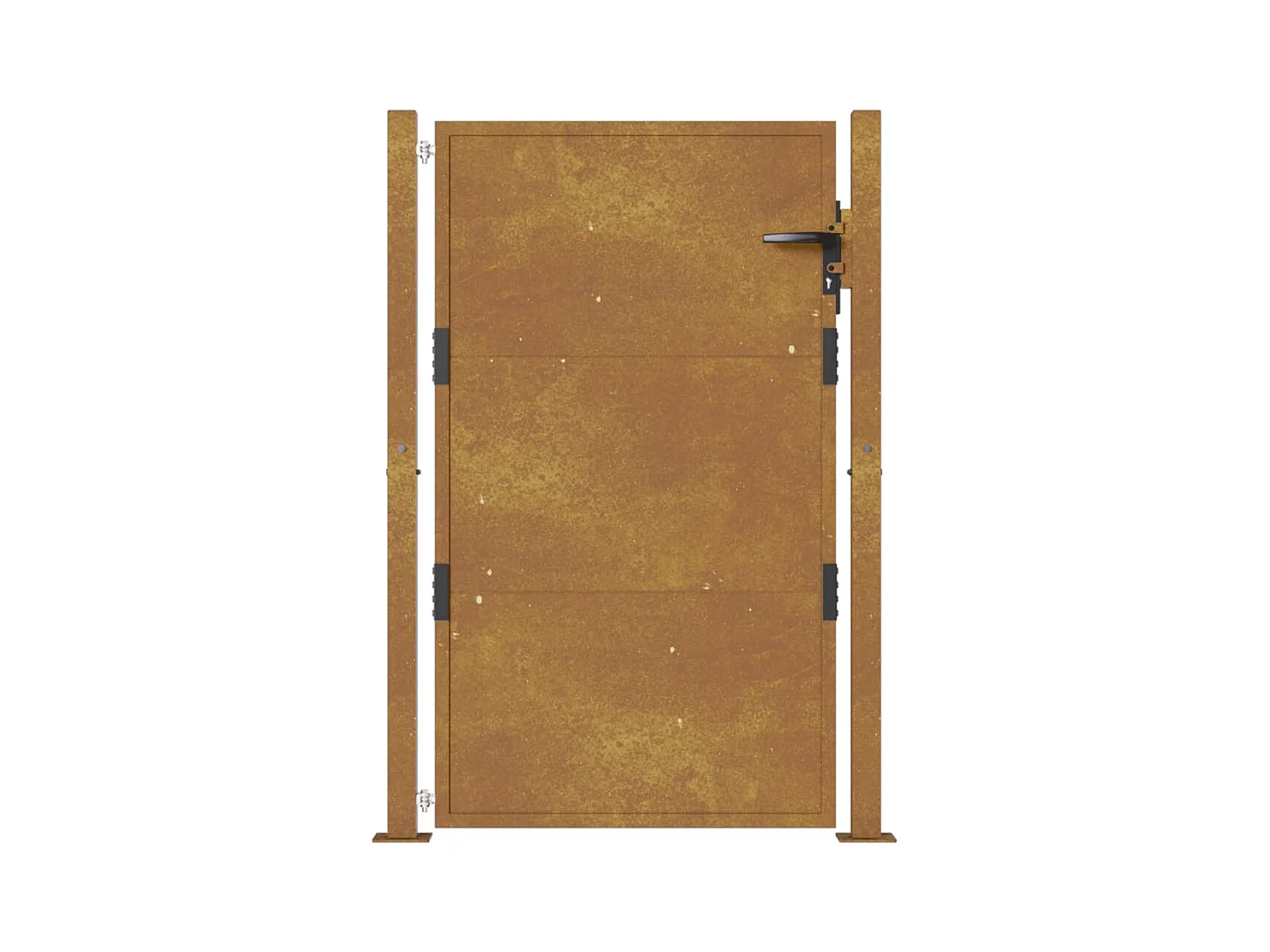 Portail de jardin 105x155 acier corten