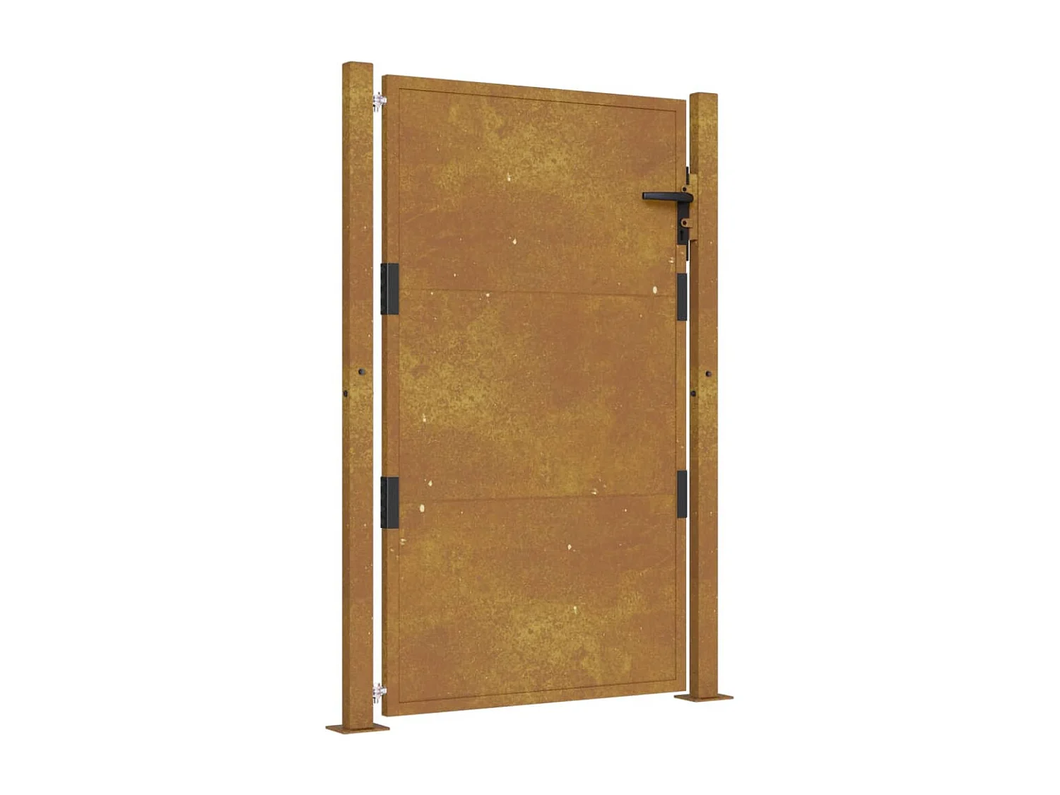 Portail de jardin 105x155 acier corten