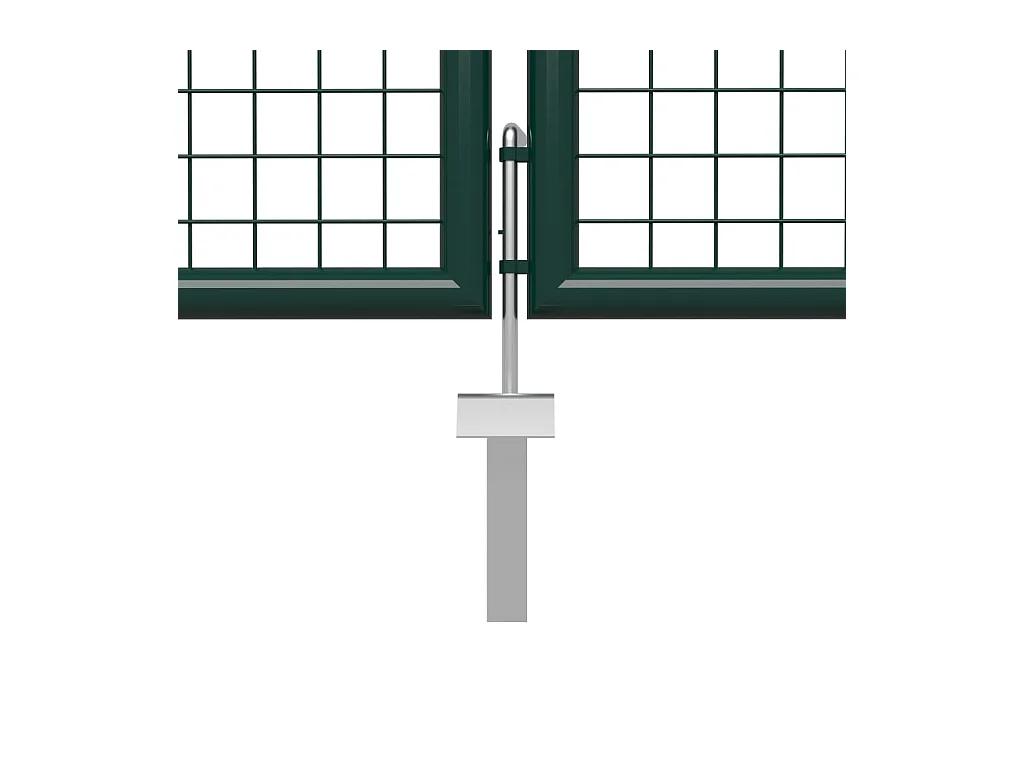 Portail de jardin Acier 500x75 Vert