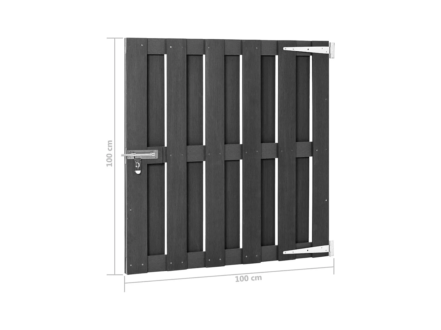 Portillon WPC 100x100 Gris