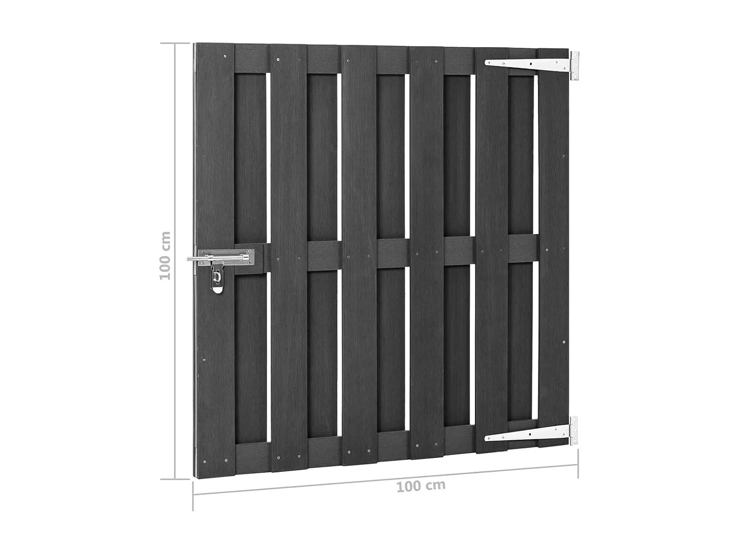 Portillon WPC 100x100 Gris