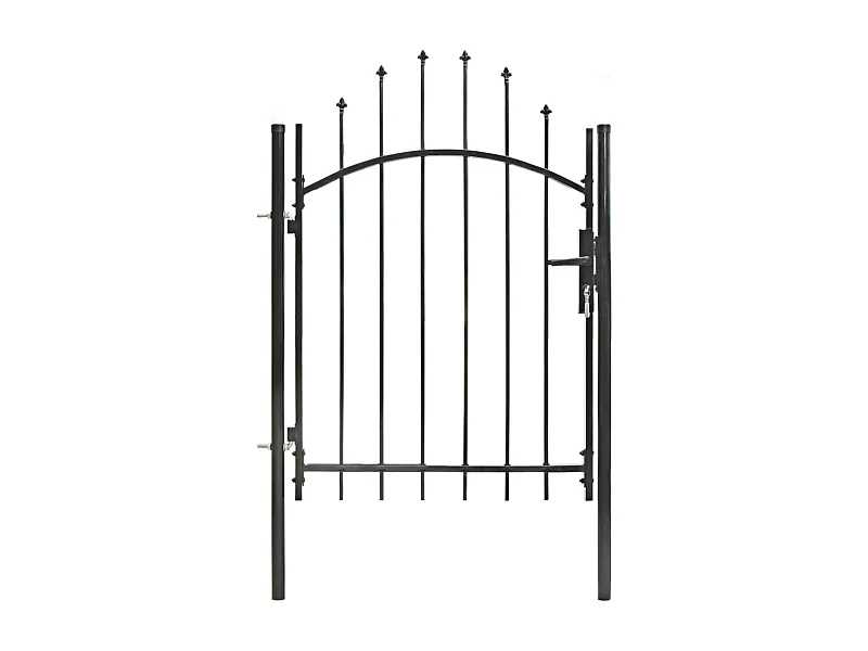 Portail de jardin Acier 1 x 1,5 m Noir