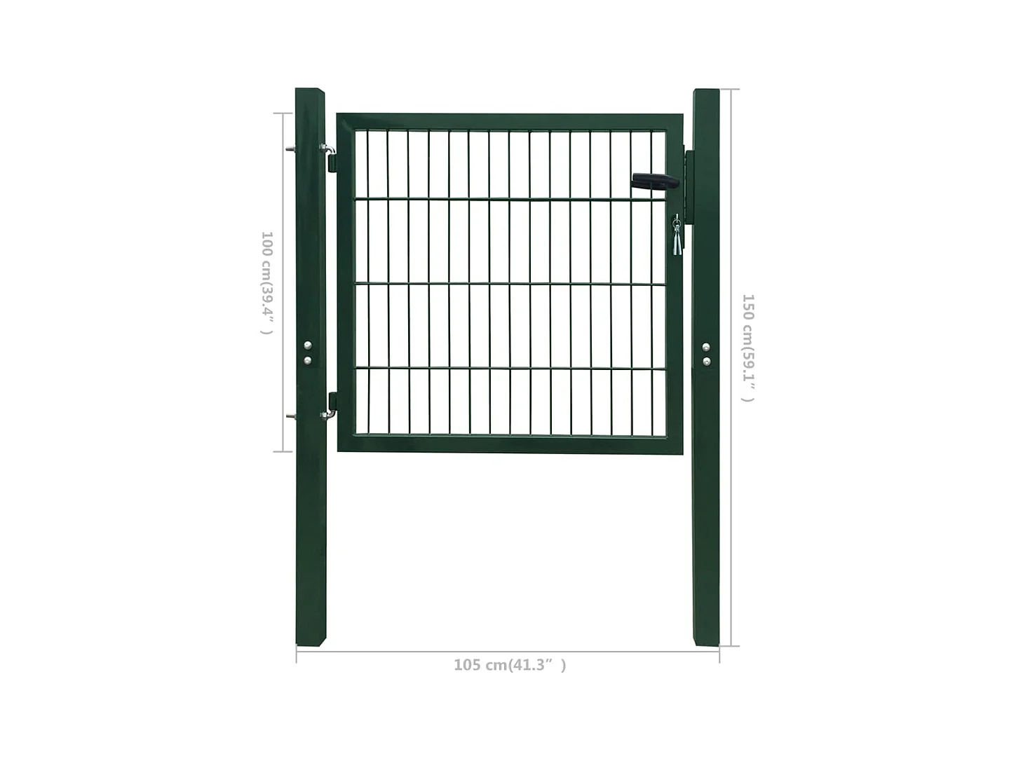 Portillon Acier Vert 105x150