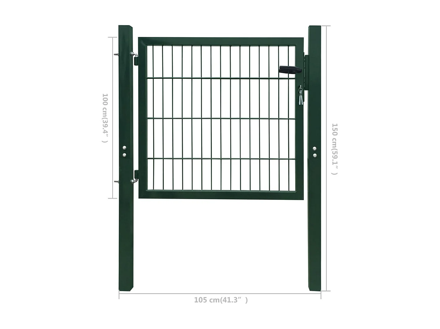 Portillon Acier Vert 105x150