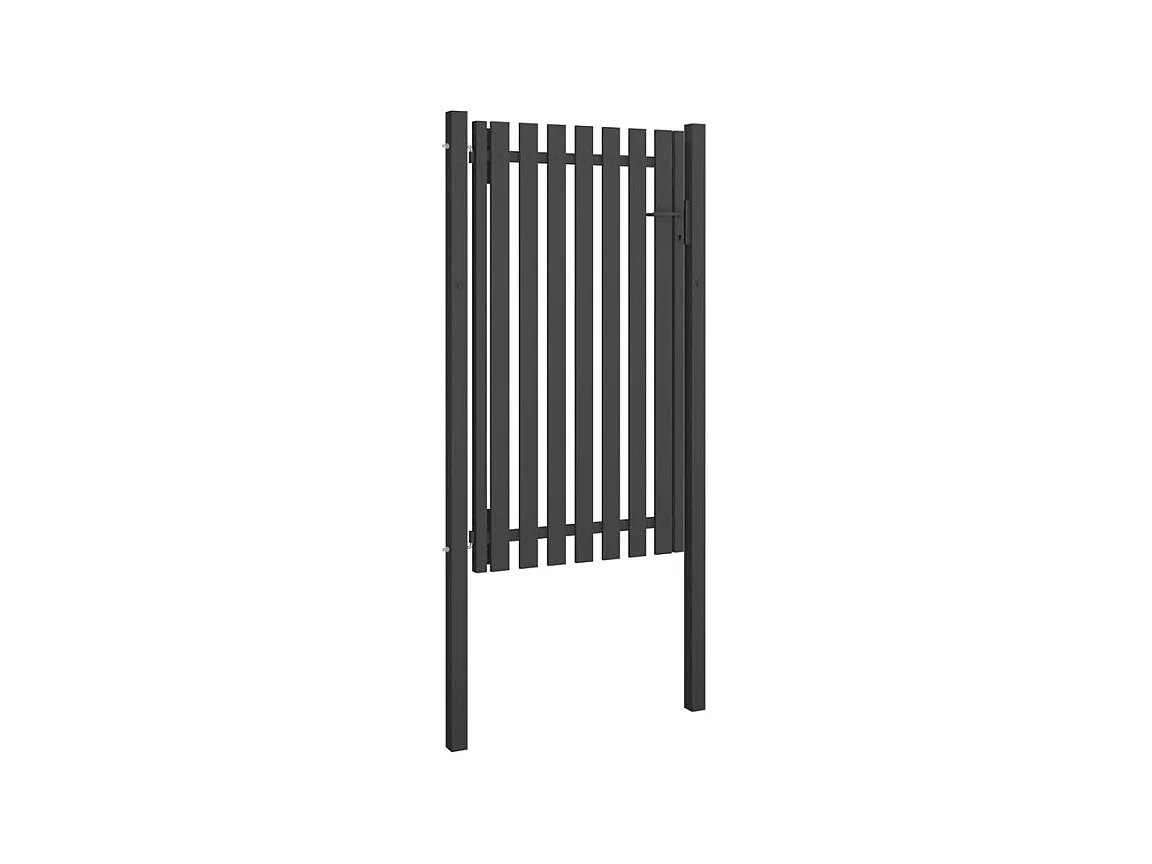 Portail de clôture de jardin Acier 1x2,25 m Anthracite