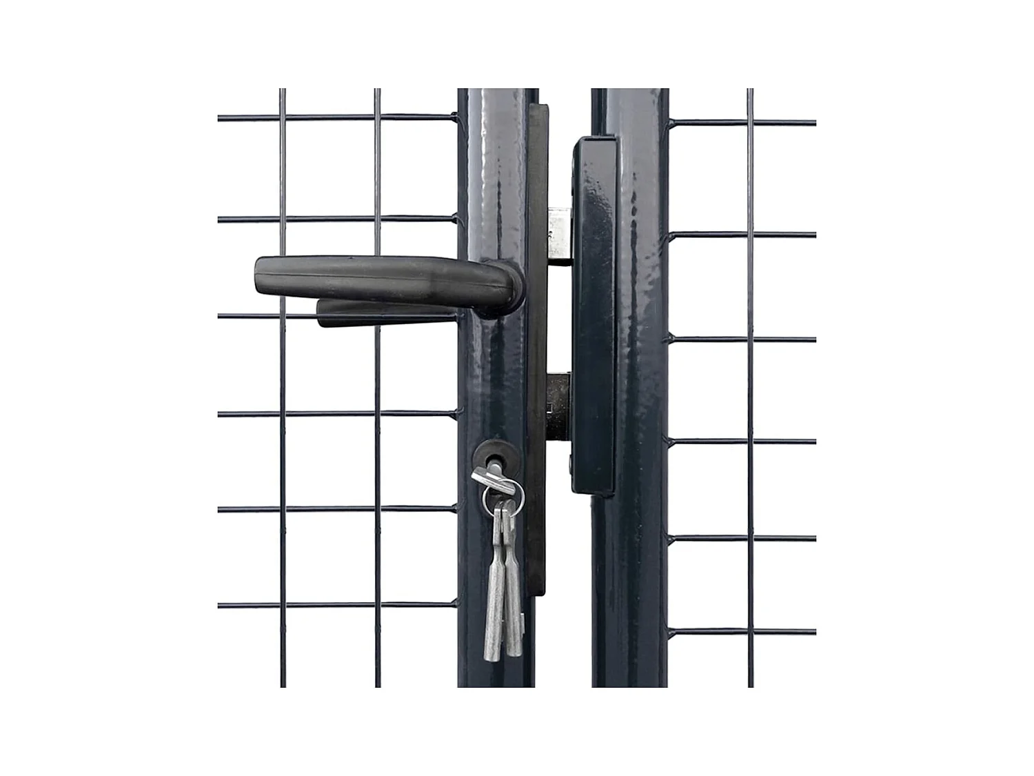 Portail en maille Acier galvanisé 289x100 Gris