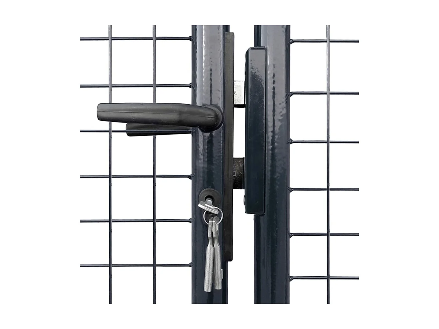 Portail en maille Acier galvanisé 289x100 Gris