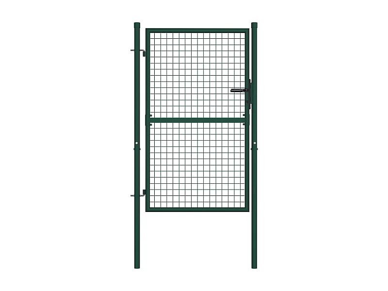 Portail de clôture Acier 100x125 Vert