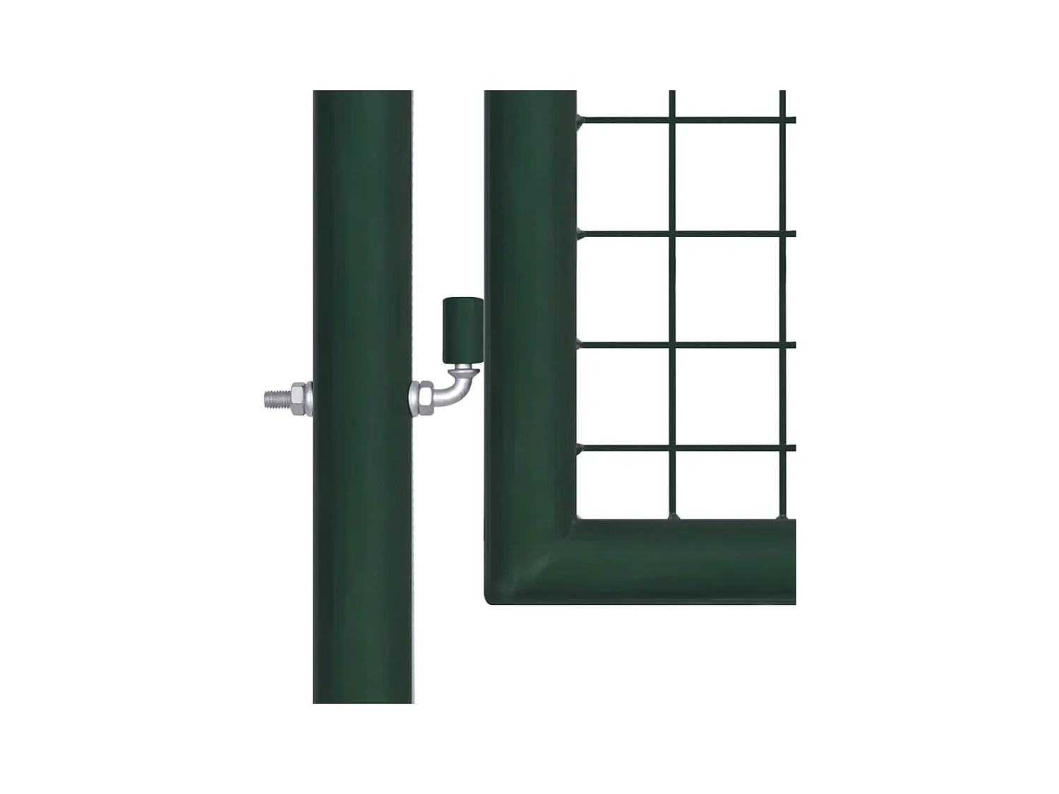 Portail de clôture Acier 100x125 Vert