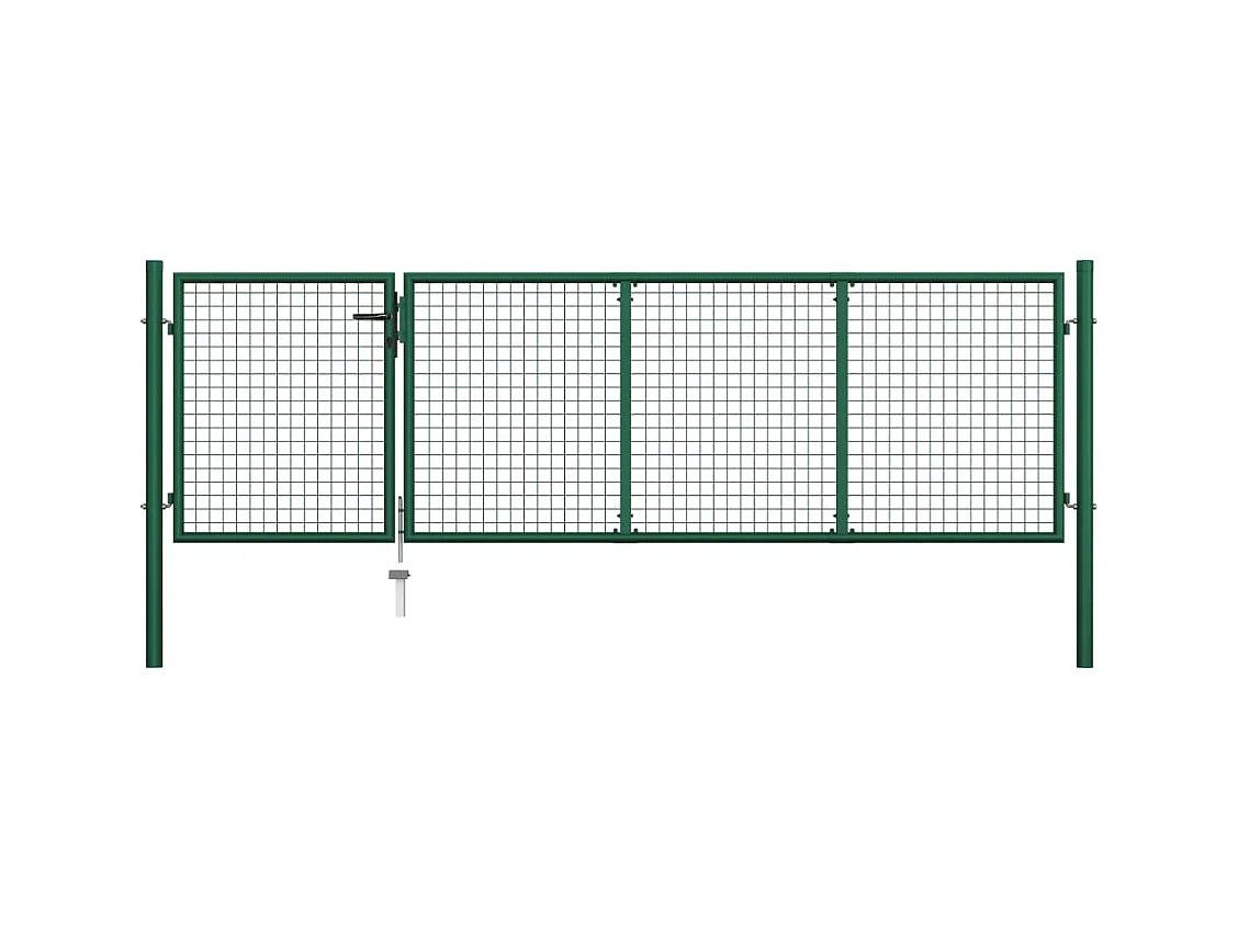 Portillon Acier 350x100 Vert