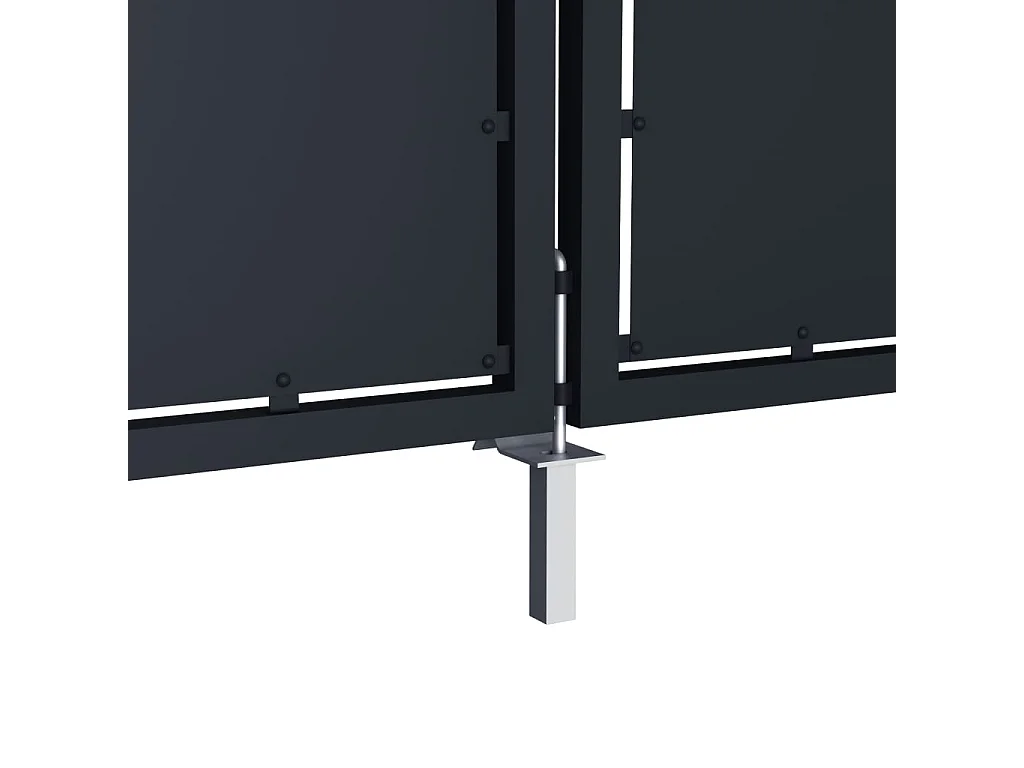 Portail de jardin Acier 350x125 Anthracite