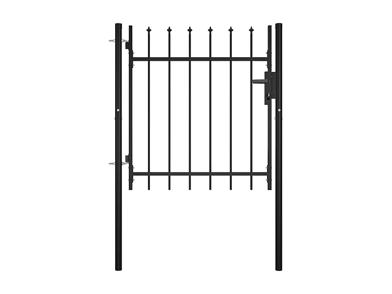 Portail avec haut sous forme de lance 100x75