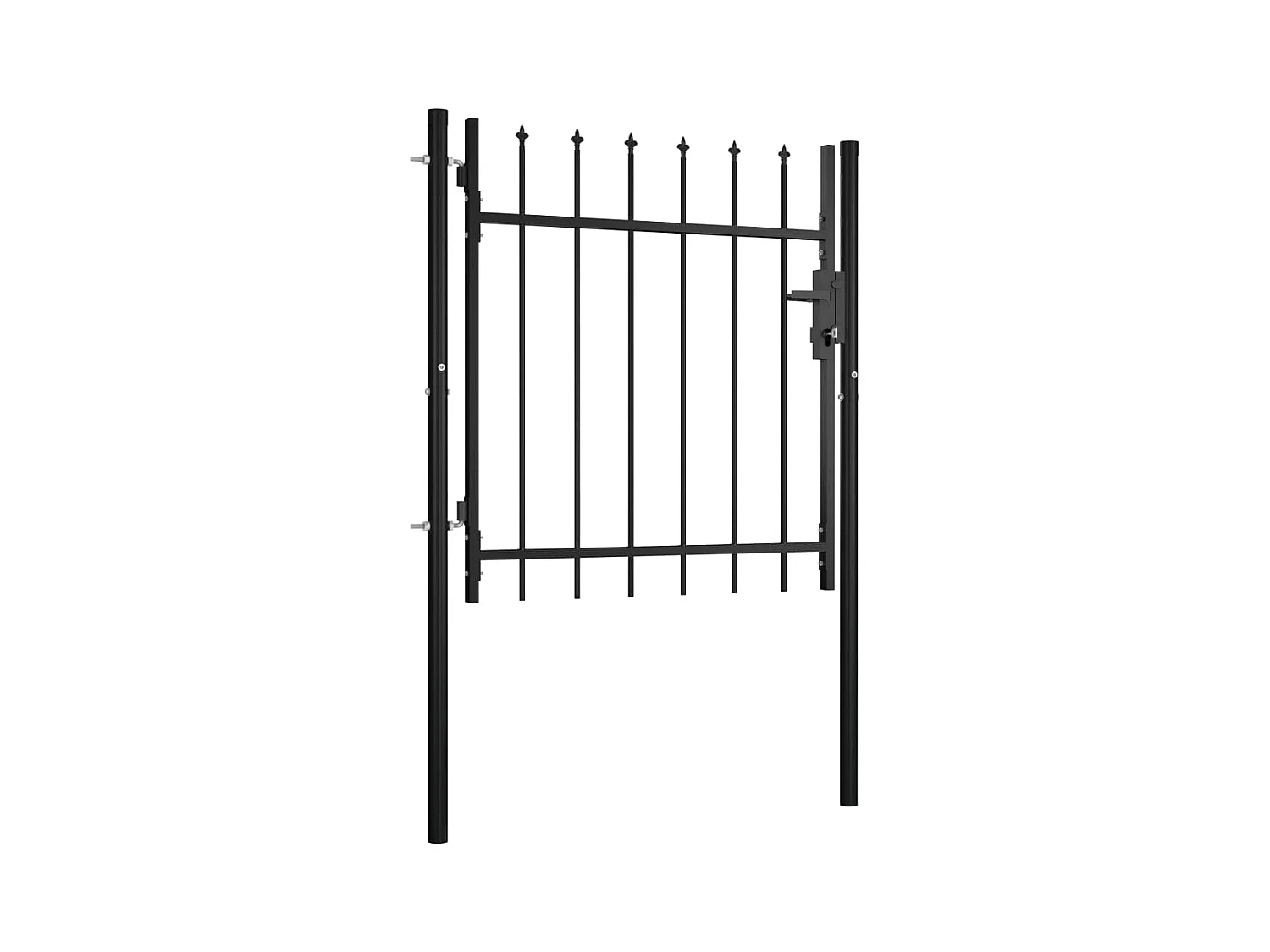 Portail avec haut sous forme de lance 100x75