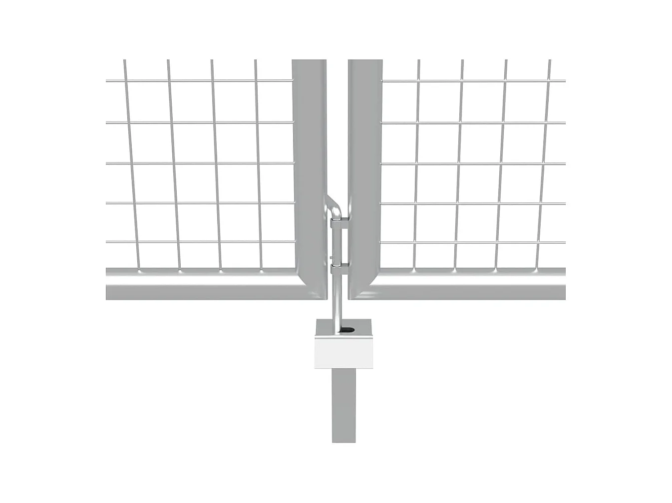 Porte de jardin Acier galvanisé 415x225 Argenté