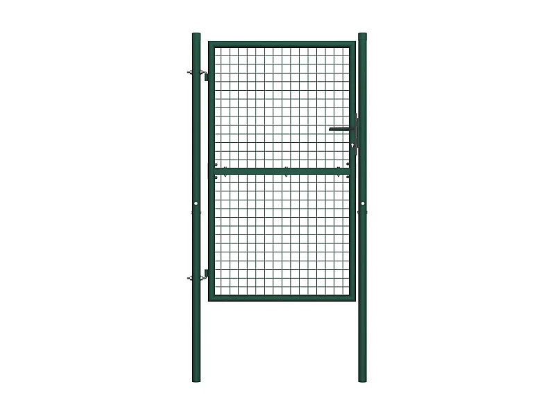 Portail de clôture Acier 100x150 Vert