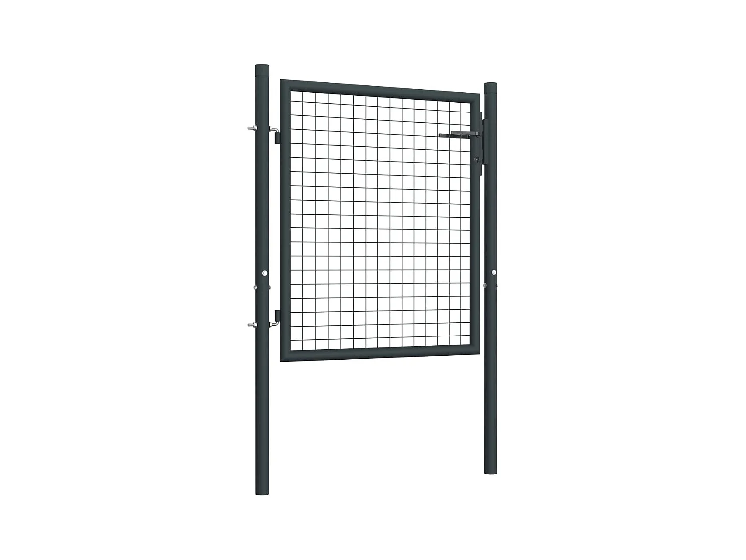 Portail en maille de jardin Acier galvanisé 100x125 Gris