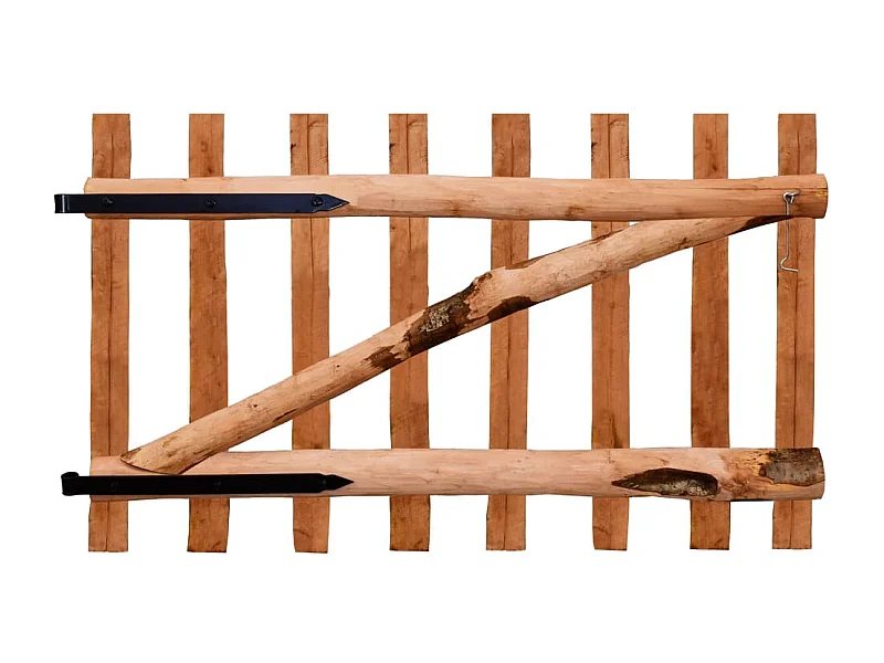 Portillon de clôture Bois de noisetier imprégné 100x60