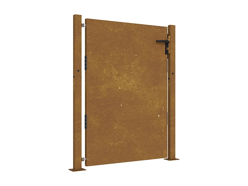 Portail de jardin 105x155 acier corten