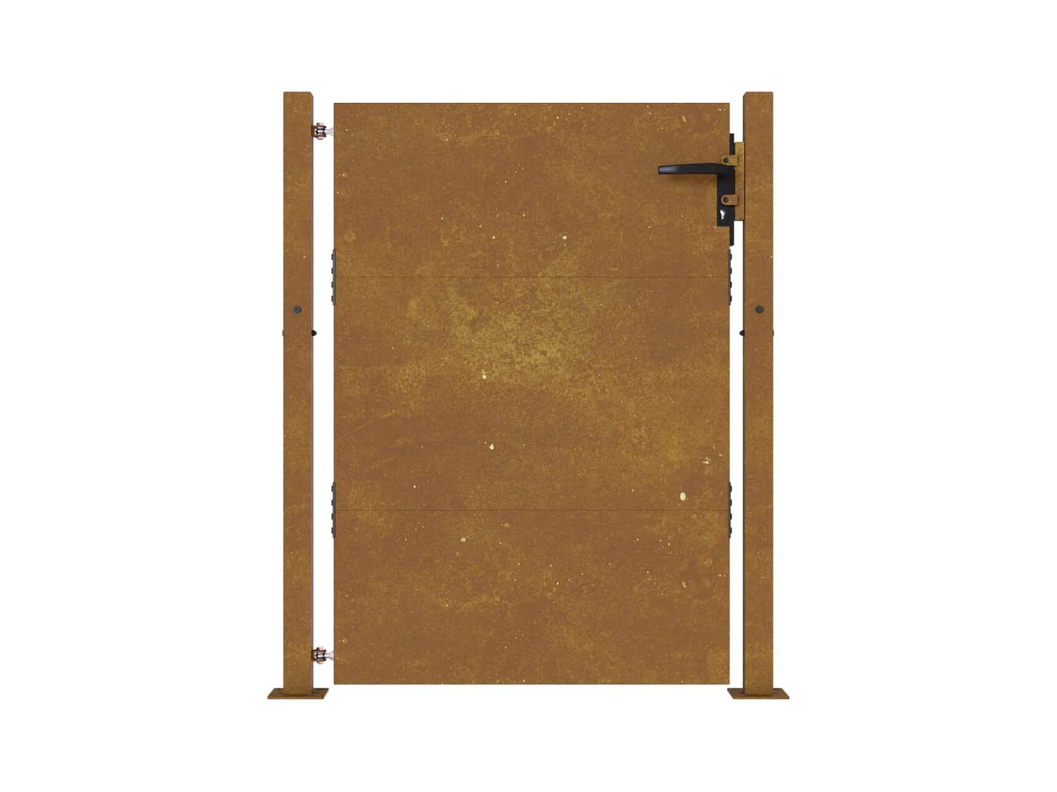 Portail de jardin 105x155 acier corten