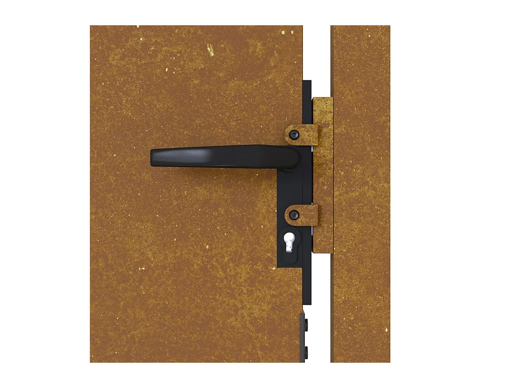 Portail de jardin 105x155 acier corten