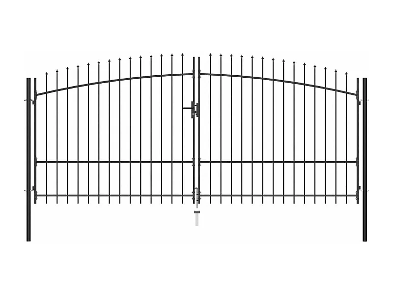 Double portail avec haut sous forme de lance 400x225 2