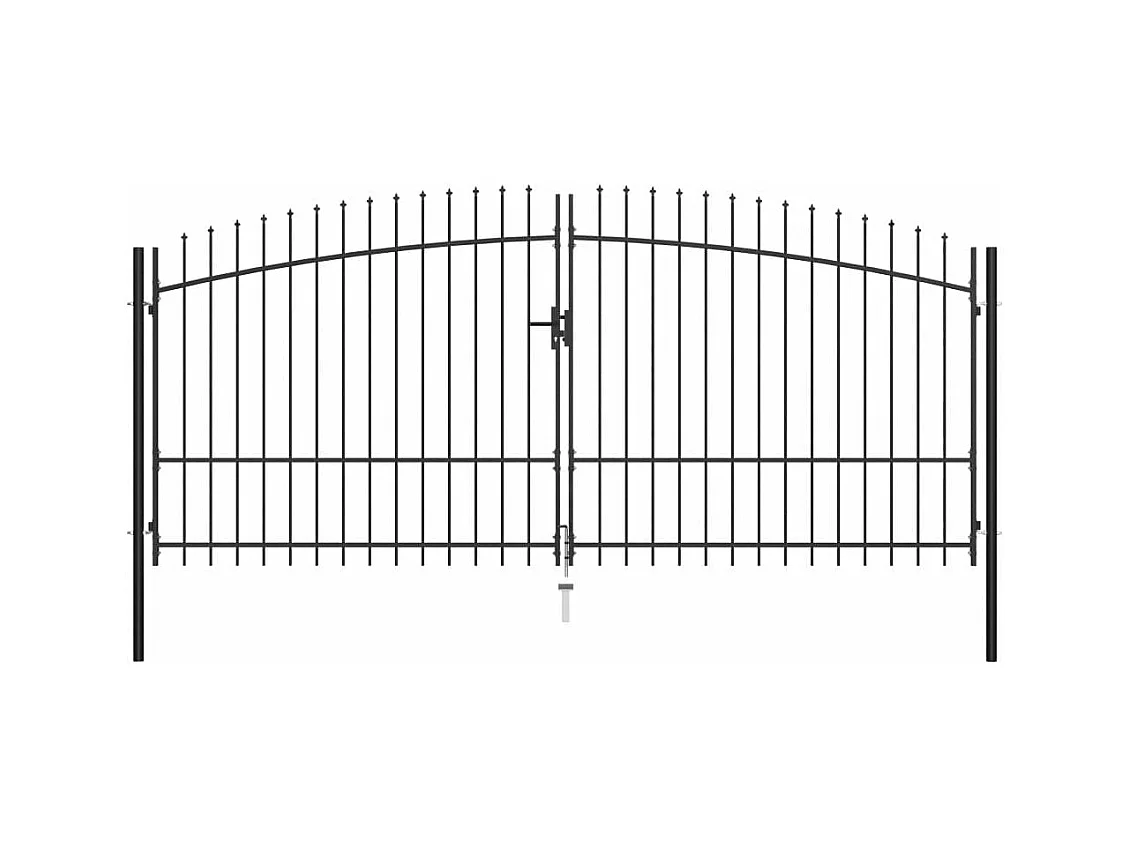 Double portail avec haut sous forme de lance 400x225 2
