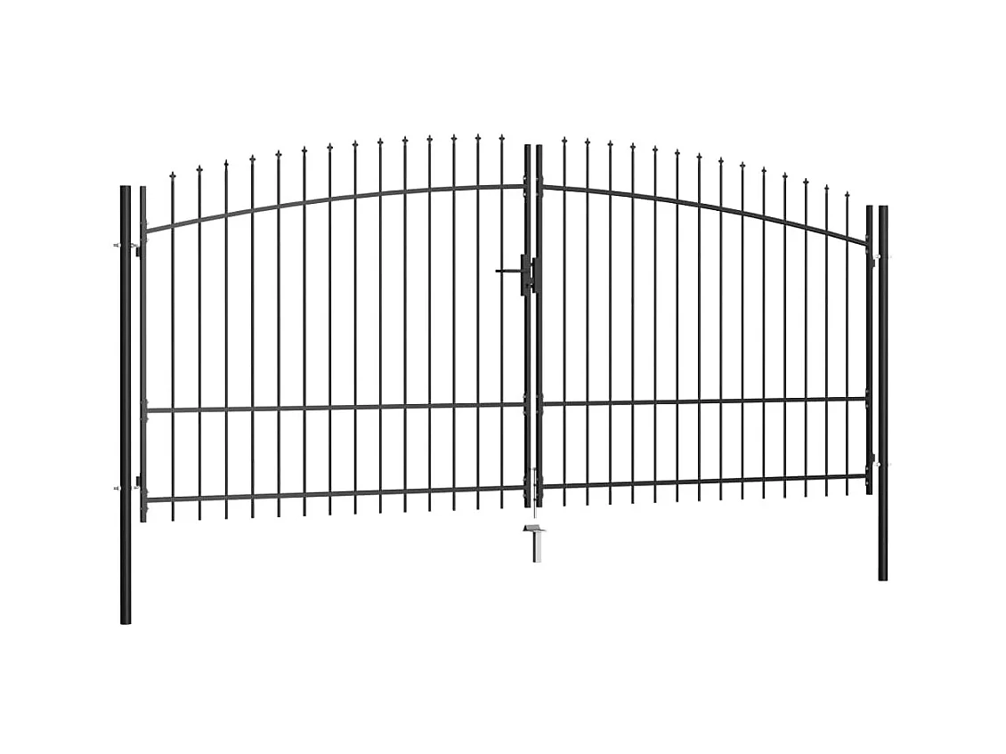 Double portail avec haut sous forme de lance 400x225 2