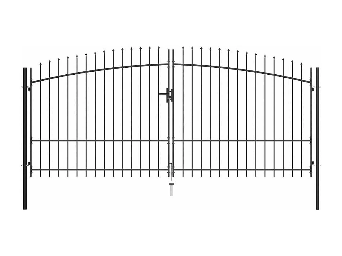 Double portail avec haut sous forme de lance 400x225 2